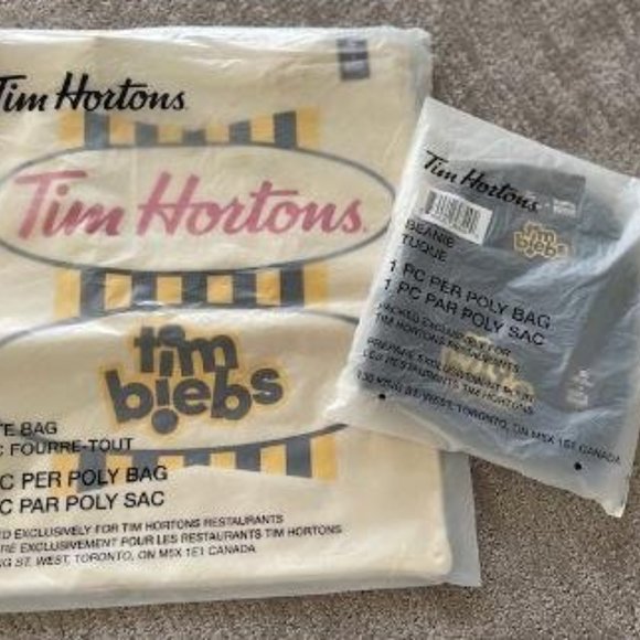 "TIM BIEBS"/Tim Hortons Canvas Tote and Toque Set - Picture 4 of 5